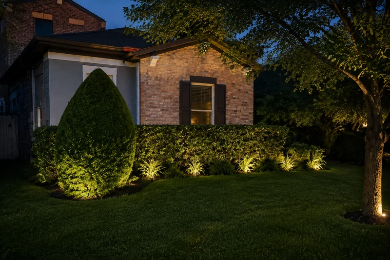 Illuminated garden